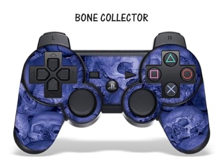 Designer Skin for Playstation 3 Remote Controller - Bone Collector Blue
