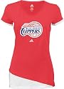 Los Angeles Clippers Women's adidas Sugar Logo Layered Long Tissue Tee