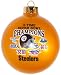 Pittsburgh STEELERS Six Time 6X Super Bowl Champs Christmas ORNAMENT