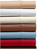 Pike Street 600-Thread-Count Egyptian Cotton Queen Sheet Set, Scarlet
