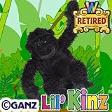 Webkinz Lil'kinz Gorilla with Webkinz Magnetic Bookmark