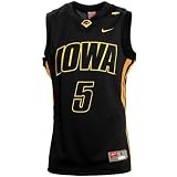 Nike Iowa Hawkeyes #5 Black Replica Basketball Jersey