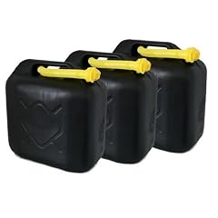 Kunststoff Kanister, 3er Set, Volumen: je 20 Liter (Lieferung ohne Inhalt). Inkl. Ausgieser - Schnorchel.