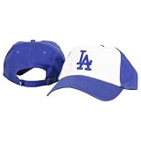 Los Angeles Dodgers 2-Tone Adjustable Baseball Hat - White / Royal