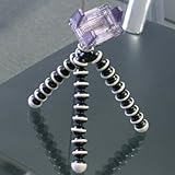 ワンセグ・写メ・デジカメ用くねくね三脚★オクトパストライポッド（グレー）【携帯電話用三脚】【スマートフォン/iPhone4/iPhone3G[S]/Xperia/GALAXY S/IS03 対応】