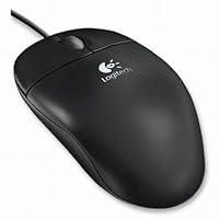 Logitech PSE Optical Wheel Mouse - Black (Pack of 100)
