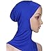 Ksweet 4pcs Lightweight Elastic Hijab Caps Full Cover Hijab Bonnet Islamic Scarf for Women Turban (Black+Blue+Purple+KQ)