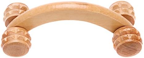 Health Care Massage & Relaxation Wooden 4 Wheels Rollers Massager Body Arm Back Massager