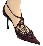 Ladies Christian Dior Satin Shoes - Violet Foxtrot Clair Womens (Authentic SAT72863) in Black Noir