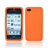 ORANGE For Verizon Apple iPhone 4 Silicone Case Cover