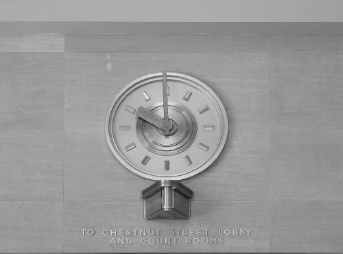 Photography Poster - Interior postal lobby clock Robert N.C. Nix Federal Buil...