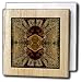 Jos Fauxtographee Abstract - A Tractor Part Mirrored on top of Light Green and White Brush - Tile Napkin Holders