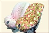 Reversible Toddler Car Seat Cover - Bubble Dot Pink - Cuter Than A Ducks Butt