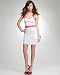 bebe Sequin Skirt Halter Bandage Dress
