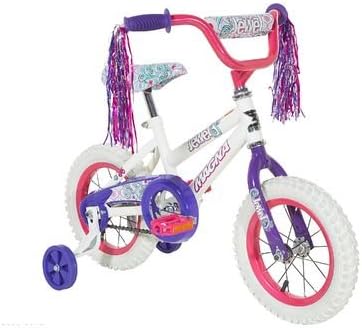 Magna Girls' 12" Jewel Durable Safe Fun for Kids Bicycle With Training Wheels