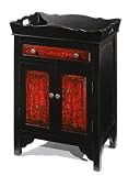 Asian Fusion Handpaint Cabinet with Removeable Tray