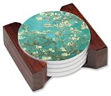 Van Gogh: Almond Blossoms - Ceramic Drink Coaster Set