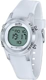 Ladies White Digital Rubber Sport Stop Watch by Ollie Cso-a0569-B