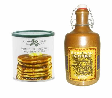 Stonewall Kitchen Farmhouse Pancake & Waffle Mix and Wild Maine Blueberry Syrup Jug... by Stonewall Kitchen