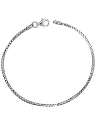 Sterling Silver Italian Thin Franco Chain Necklace 1.5mm Rhodium Finish Nickel Free, sizes 16 - 20 inch