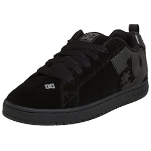 DC Men's Court Graffik Skate Shoe,Carbon/Battleship,7.5 M
