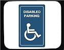 Disabled parking sign Decorated Mouse Pad