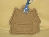 1985 Brown Bag  Gingerbread House  Pottery Cookie Art Mold Retired