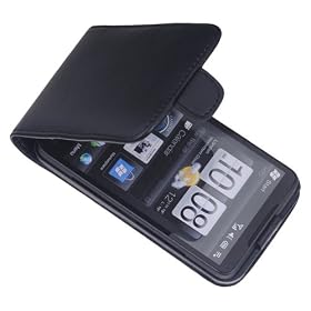 MobiMan� Premium- Flip style sac en cuir / Housse en cuir / �tui pour HTC Touch HD2 / HD 2