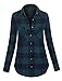 Women's Classic Button Up Long Sleeve Plaid Flannel Shirt