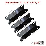 PayandPack 17 3/4' x 6 3/8' MBP 91231 BBQ Barbeque Barbecue Replacement Gas Grill Porcelain Steel Heat Plate Shield Tent Diffuser Deflector for MCM, Costco Kirland, Glen Canyon, Jenn-Air, Nexgrill, Sterling Forge, Lowes Model Grills OEM / ODM