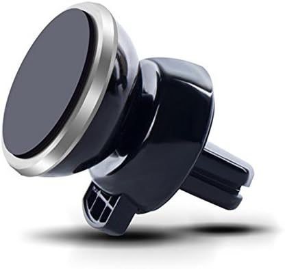 Car Mount,Cyber Roll Air Vent Magnetic Mobile Phone Car Vehicle Holder 360 Degree Rotation Vehicle-mounted Support Compatible with iPhone 6 6S Plus 5 Galaxy S7 S6 edge S5 SONY HTC LG (Silver)