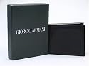 Giorgio Armani Black 100% Leather Wallet w/ 10 Credit Card Slots