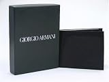 Giorgio Armani Black 100% Leather Wallet w/ 10 Credit Card Slots
