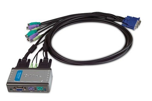 Childrens Toyshop  PC Hardware : D-Link KVM-121 2-Port Kb/Video/MSE Audio KVM Switch