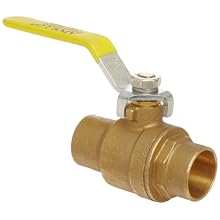 Apollo 94ALF-200 Series Brass Ball Valve, Potable Water Service, Two Piece, Inline, Lever, Solder End
