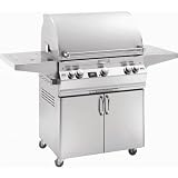 Fire Magic Gas Grills Aurora A660 Propane Gas Grill W/ One Infrared Burner, Single Side Burner & Rotisserie On Cart