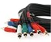 Projector Cables | TV Cables | Component Cables - 25 ft Component Video Audio Cable 5-RCA HDTV Gold 25ft