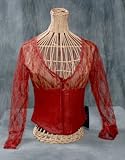 Ladies Leather W/lace top