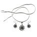 Valentines Day Gift Silver Garnet Pendant and Earrings