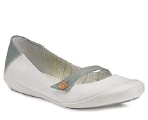ECCO Women's Summer Ballerina Maryjane Flat,White/Ice Flower,39 EU (8-8.5 US)
