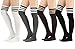 STYLEGAGA Womens Cable Check Stripe Pattern Over The Knee High Socks