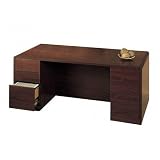 HON 10600 Full Ped Kneespace Credenza, 72w x 24d x 29-1/2h, Mahogany Frame/Top