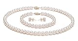 White 6-7mm AA Freshwater Pearl Set 16 inch