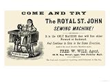 Best Price The Royal St. John Sewing Machine Premium Poster Print, 24x18