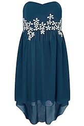 Plus Size Strapless Corset   Waistline Jeweled Sweetheart  Dress