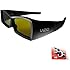 VIZIO VSG102 Full HD 3D Rechargeable Glasses, Black (2 Pack)