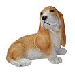 Blaze the brown Basset puppy sculpture home garden dog statue (The Digital Angel)