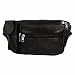 Redix trendy Mens Ladies Black genuine leather Waist bag bum bag fanny pack travel money belt ID card wallet phone Bag RS.339.00
