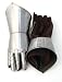Medieval Knight Gauntlets - Steel with High Quality Leather Gloves