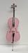 Crystalcello MC150PK 1/8 Size Pink Cello with Hard Case, Carrying Bag and Bow